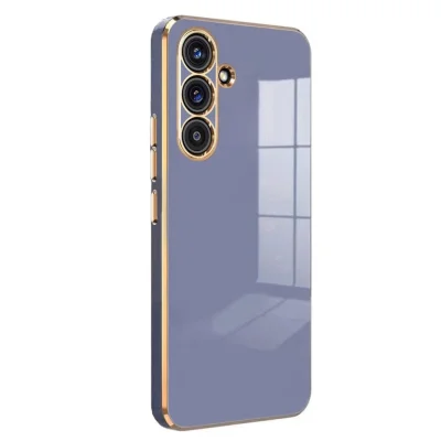 BUĞZ Samsung Galaxy S25 Kılıf Volet Silikon - Mavi