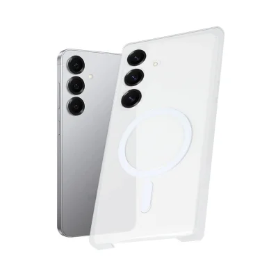 BUĞZ Samsung Galaxy S25 Plus Kılıf Pc Zara Magsafe Şeffaf Kılıf - Şeffaf