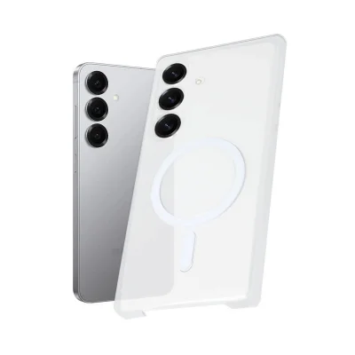 BUĞZ Samsung Galaxy S25 Plus Kılıf Pc Zara Magsafe Şeffaf Kılıf - Şeffaf