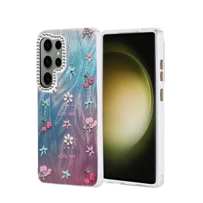 BUĞZ Samsung Galaxy S25 Ultra Kılıf Blade Aynalı Desenli Kapak - Desen 4