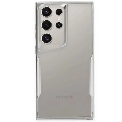 BUĞZ Samsung Galaxy S25 Ultra Kılıf Boyi Silikon Kapak - Gümüş