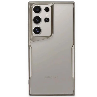 BUĞZ Samsung Galaxy S25 Ultra Kılıf Boyi Silikon Kapak - Titan Gri