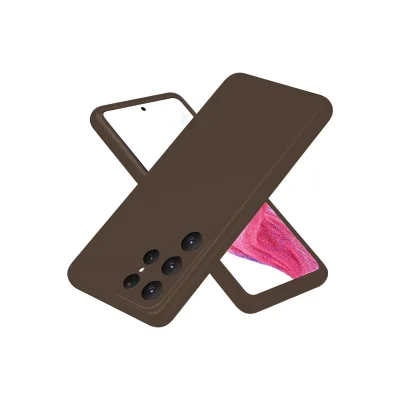 BUĞZ Samsung Galaxy S25 Ultra Kılıf First Silikon - Kahverengi