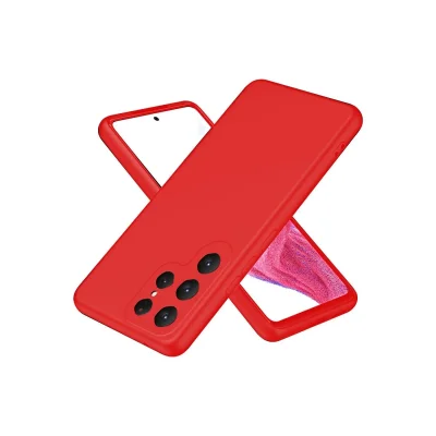 BUĞZ Samsung Galaxy S25 Ultra Kılıf First Silikon - Kırmızı
