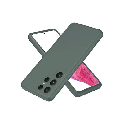 BUĞZ Samsung Galaxy S25 Ultra Kılıf First Silikon - Koyu Yeşil