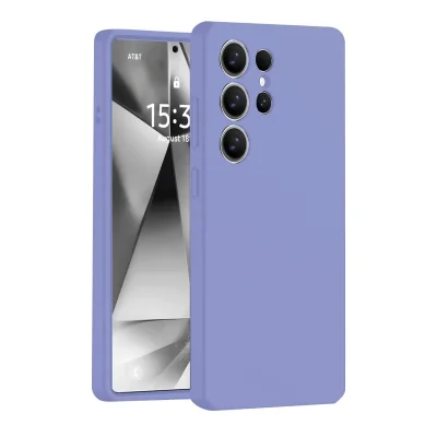 BUĞZ Samsung Galaxy S25 Ultra Kılıf Nano İçi Kadife Silikon - Lila