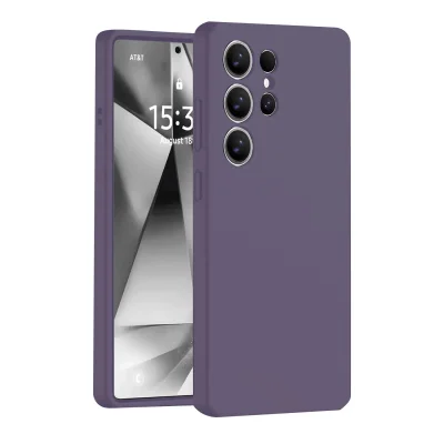BUĞZ Samsung Galaxy S25 Ultra Kılıf Nano İçi Kadife Silikon - Mor