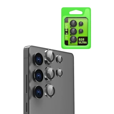 BUĞZ Samsung Galaxy S25 Ultra Raze Metal Kamera Lens - Siyah