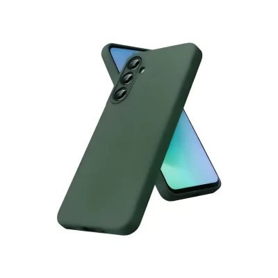 BUĞZ Samsung Galaxy S26 Nano İçi Kadife Silikon - Koyu Yeşil