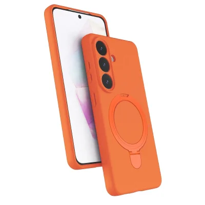 BUĞZ Samsung Galaxy S26 Plus Regal Magsafe Standlı Kapak - Turuncu