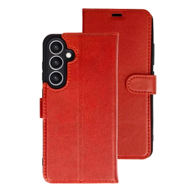 BUĞZ Samsung Galaxy S26 Plus Trend S Plus Kapaklı Kılıf - Kırmızı