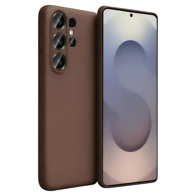 BUĞZ Samsung Galaxy S26 Ultra First Silikon - Kahverengi