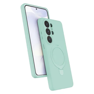 BUĞZ Samsung Galaxy S26 Ultra Regal Magsafe Standlı Kapak - Su Yeşili