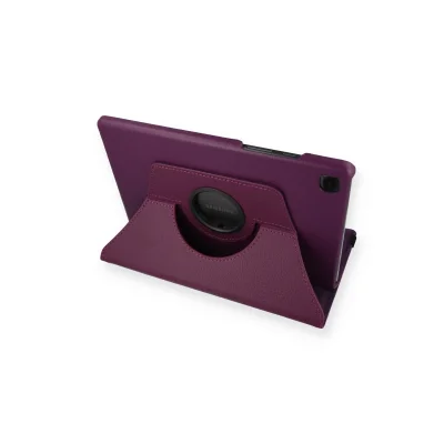 BUĞZ Samsung Galaxy T500 Tab A7 10.4 Kılıf 360 Tablet Deri Kılıf - Mürdüm