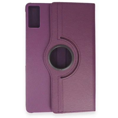 BUĞZ Samsung Galaxy T550 Tab A 9.7 Kılıf 360 Tablet Deri Kılıf - Mürdüm