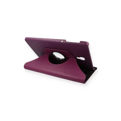 BUĞZ Samsung Galaxy T590 Tab A 10.5 Kılıf 360 Tablet Deri Kılıf - Mürdüm