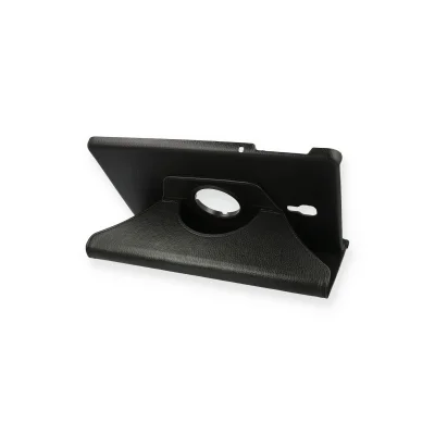 BUĞZ Samsung Galaxy T590 Tab A 10.5 Kılıf 360 Tablet Deri Kılıf - Siyah