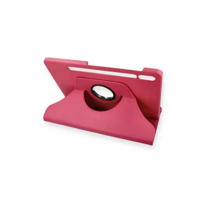 BUĞZ Samsung Galaxy T860 Tab S6 10.5 Kılıf 360 Tablet Deri Kılıf - Pembe