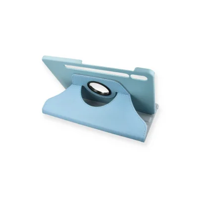BUĞZ Samsung Galaxy T860 Tab S6 10.5 Kılıf 360 Tablet Deri Kılıf - Turkuaz