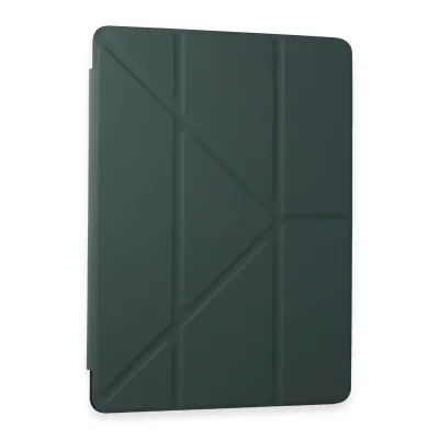 BUĞZ Samsung Galaxy T870 Tab S7 11 Kılıf Kalemlikli Mars Tablet Kılıfı - Koyu Yeşil