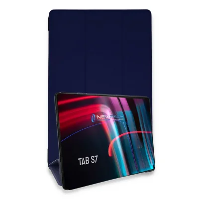 BUĞZ Samsung Galaxy T870 Tab S7 11 Kılıf Tablet Smart Kılıf - Lacivert
