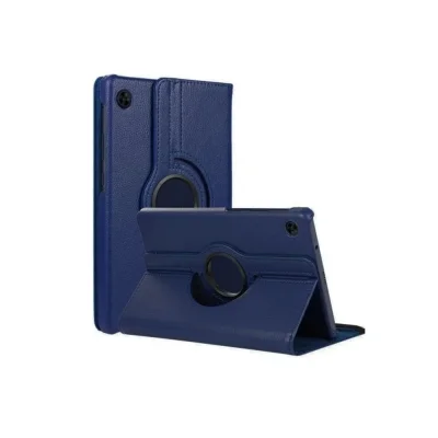 BUĞZ Samsung Galaxy Tab A11 360 Tablet Deri Kılıf - Lacivert