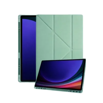 BUĞZ Samsung Galaxy Tab A11 Plus Kalemlikli Mars Tablet Kılıfı - Açık Yeşil