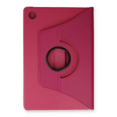 BUĞZ Samsung Galaxy Tab A9 Kılıf 360 Tablet Deri Kılıf - Pembe