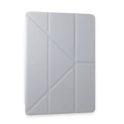 BUĞZ Samsung Galaxy Tab A9 Kılıf Kalemlikli Mars Tablet Kılıfı - Gri