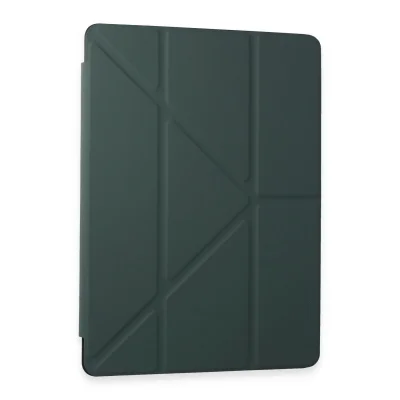 BUĞZ Samsung Galaxy Tab A9 Kılıf Kalemlikli Mars Tablet Kılıfı - Koyu Yeşil