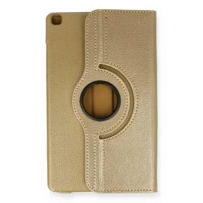 BUĞZ Samsung Galaxy Tab A9 Plus Kılıf 360 Tablet Deri Kılıf - Gold