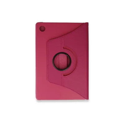 BUĞZ Samsung Galaxy Tab A9 Plus Kılıf 360 Tablet Deri Kılıf - Pembe
