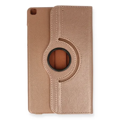 BUĞZ Samsung Galaxy Tab A9 Plus Kılıf 360 Tablet Deri Kılıf - Rose Gold