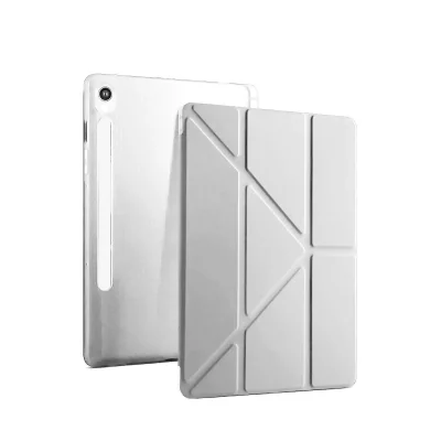 BUĞZ Samsung Galaxy Tab S10 Fe Plus 13.1 Kalemlikli Mars Tablet Kılıfı - Gri