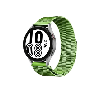 BUĞZ Samsung Galaxy Watch 4 Metal Mıknatıslı Kordon - Yeşil