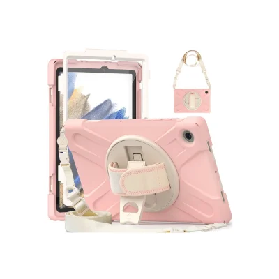 BUĞZ Samsung Galaxy X200 Tab A8 10.5 Kılıf Amazing Tablet Kapak - Pembe