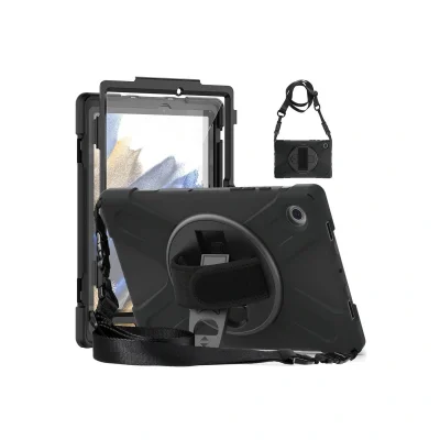 BUĞZ Samsung Galaxy X200 Tab A8 10.5 Kılıf Amazing Tablet Kapak - Siyah