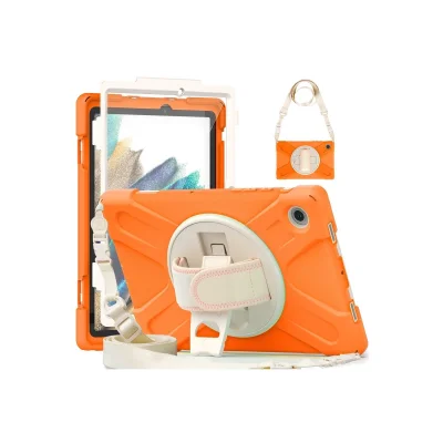 BUĞZ Samsung Galaxy X200 Tab A8 10.5 Kılıf Amazing Tablet Kapak - Turuncu