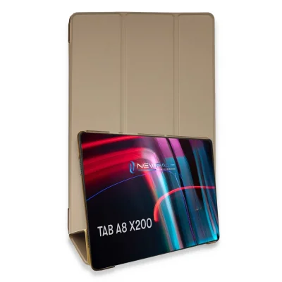 BUĞZ Samsung Galaxy X200 Tab A8 10.5 Kılıf Tablet Smart Kılıf - Gold