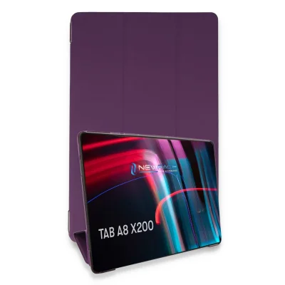 BUĞZ Samsung Galaxy X200 Tab A8 10.5 Kılıf Tablet Smart Kılıf - Mor