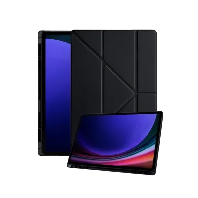 BUĞZ Samsung Galaxy X930 Tab S11 Ultra 14.6 Kalemlikli Mars Tablet Kılıfı - Siyah