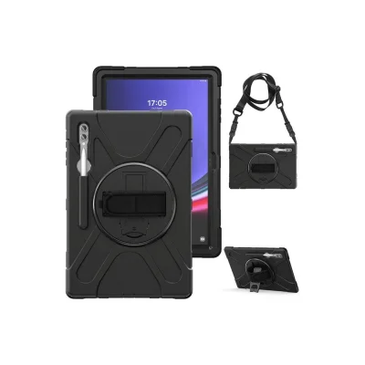 BUĞZ Samsung Galaxy X930 Tab S11 Ultra 14.6 Kılıf Amazing Tablet Kapak - Siyah