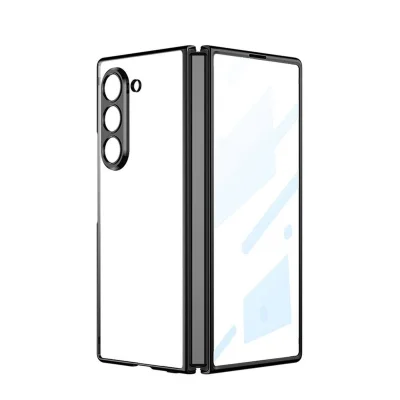 BUĞZ Samsung Galaxy Z Fold 5 Kılıf Fold Element Kapak - Siyah