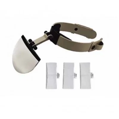 BUĞZ Şapka Tip Kask Büyüteç, 4 Farklı Büyütme Lensli Büyüteç