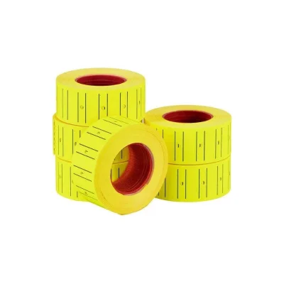 BUĞZ Sarı Fiyat Etiketi - 12x21 mm - Rulo