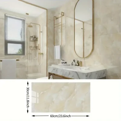 BUĞZ Sarı Mermer Desenli Alüminyum Plastik Duvar Stickerı