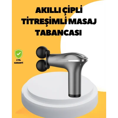 BUĞZ Şarjlı 4 Başlıklı Titreşimli Masaj Aleti Derin Kas Masajı Sporcu Destekli