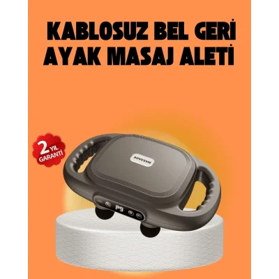 BUĞZ Şarjlı 6 Başlıklı Masaj Tabancası 2000 mAh Sessiz Güçlü Motor