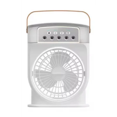 BUĞZ Şarjlı 600 Ml Su Hazneli Taşınabilir Masaüstü Vanilatör  Güçlü Fan Ve 2000 Mah Pil Beyaz