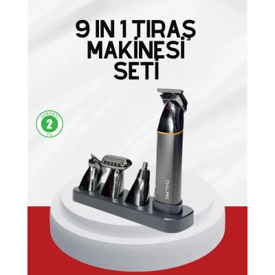 BUĞZ Şarjlı 9’u 1 Arada Çok Amaçlı Erkek Bakım Seti Yıkanabilir Başlıklar